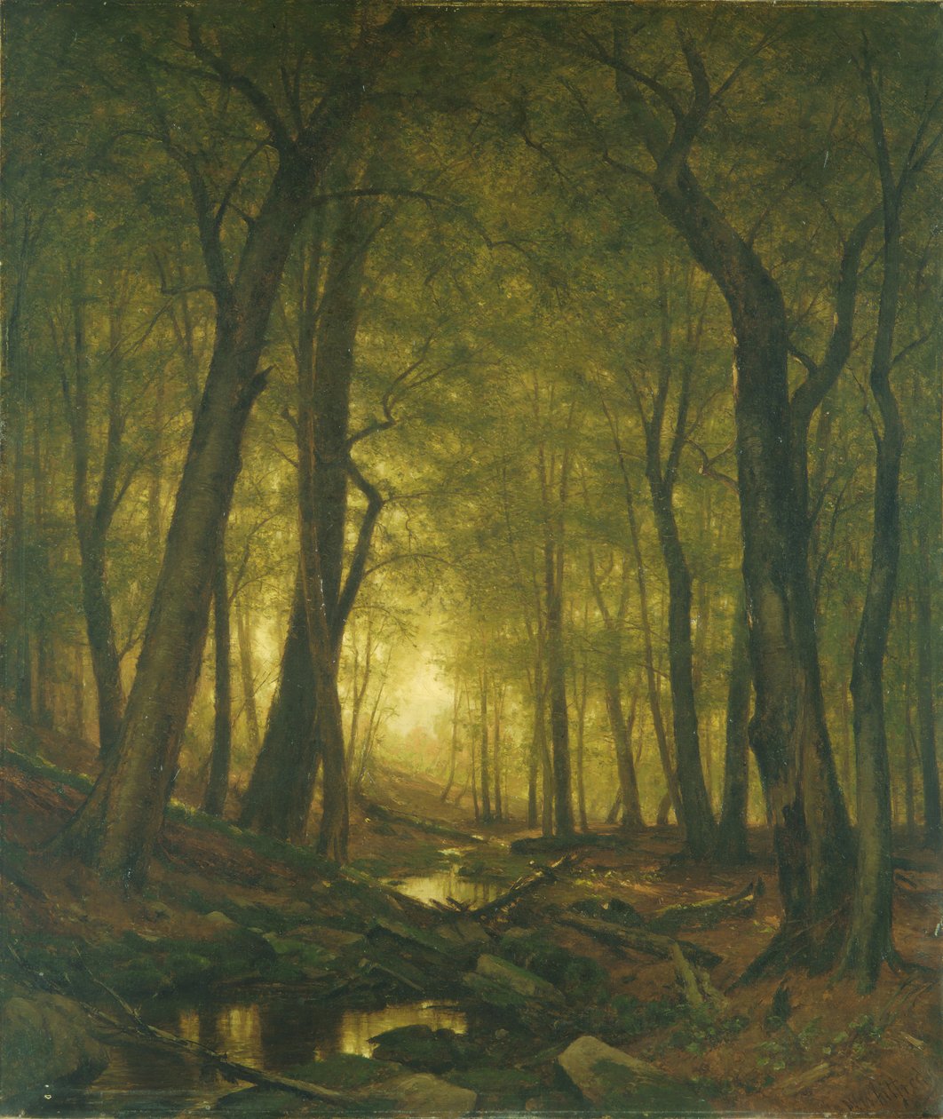 Soirée dans les bois - Worthington Whittredge