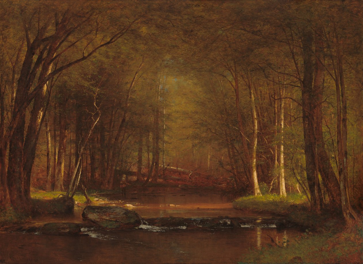 Ruisseau à Truites dans les Catskills - Worthington Whittredge