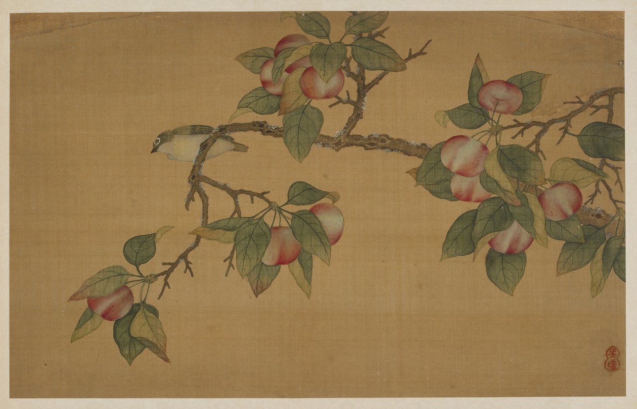 Oiseau et fruit, dynastie Qing, 1741 - Wu Zhang
