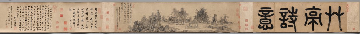 Sentiment poétique dans un pavillon de chaume - Wu Zhen
