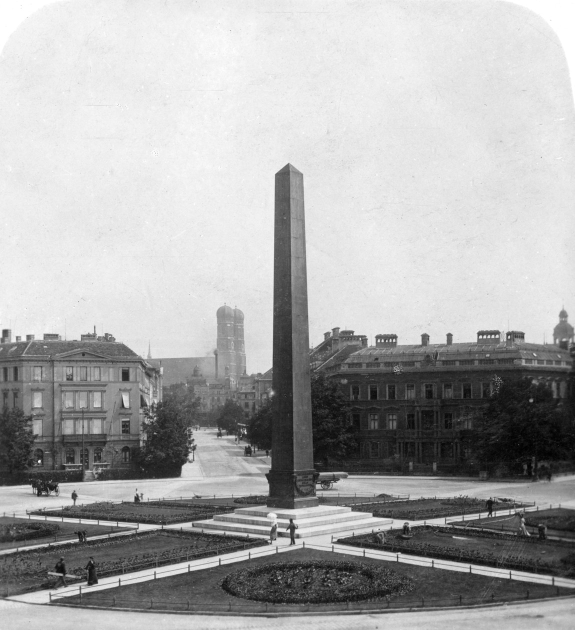 Karolinenplatz, Munich, Allemagne, vers 1900 - Wurthle and Sons