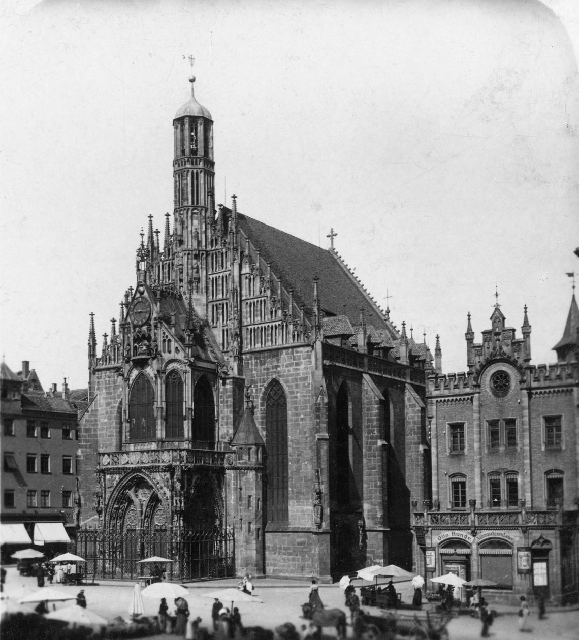 La Frauenkirche, Nuremberg, Bavière, Allemagne, vers 1900 - Wurthle and Sons