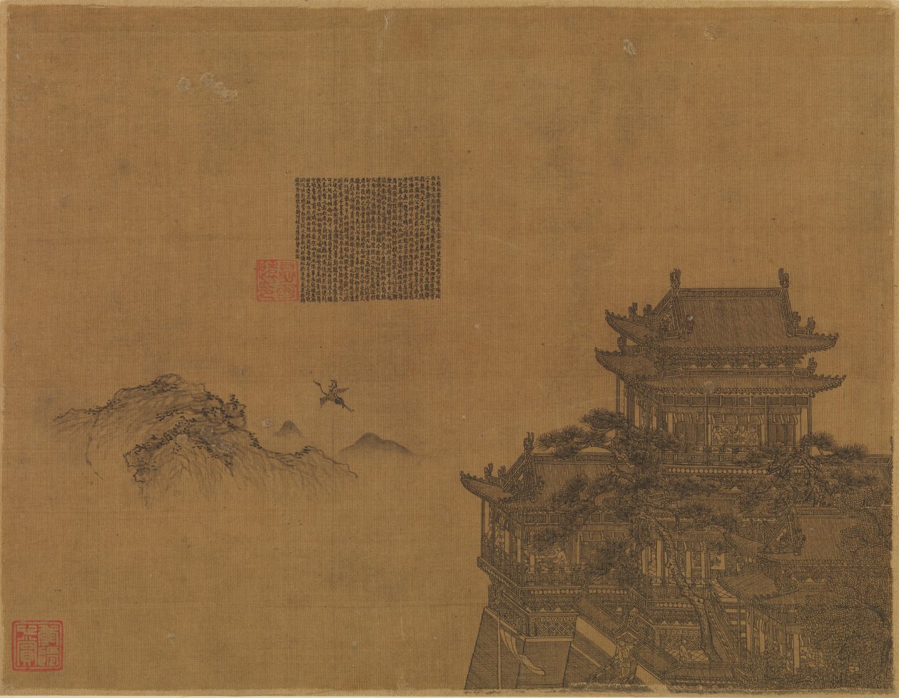 Le Pavillon Jaune, vers 1350 - Xia Yong