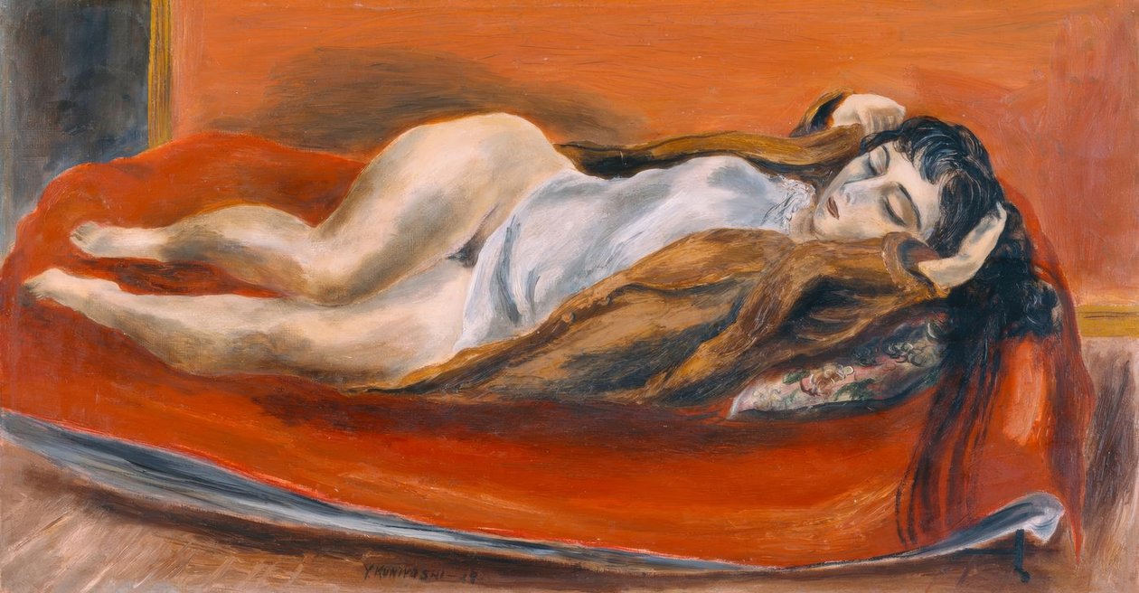 Femme couchée - Yasuo Kuniyoshi