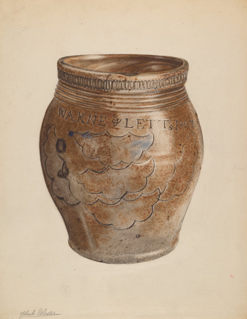 Pot, vers 1937 - Yolande Delasser