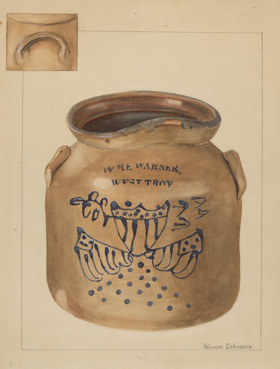 Pot, vers 1936 - Yolande Delasser