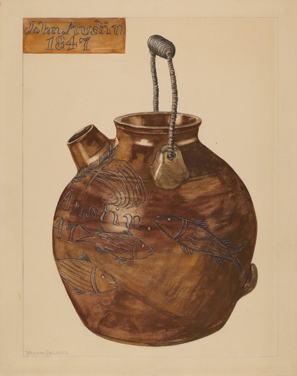 Cruche pour pâte - Yolande Delasser