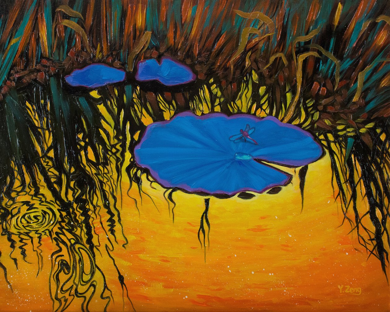 Libellule bleue, 2023 - Yue Zeng