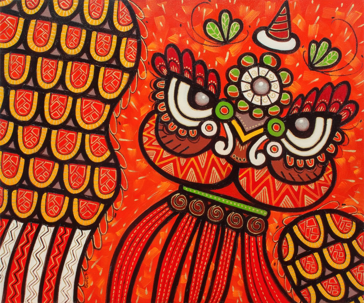 Danse du lion rouge, 2023 - Yue Zeng