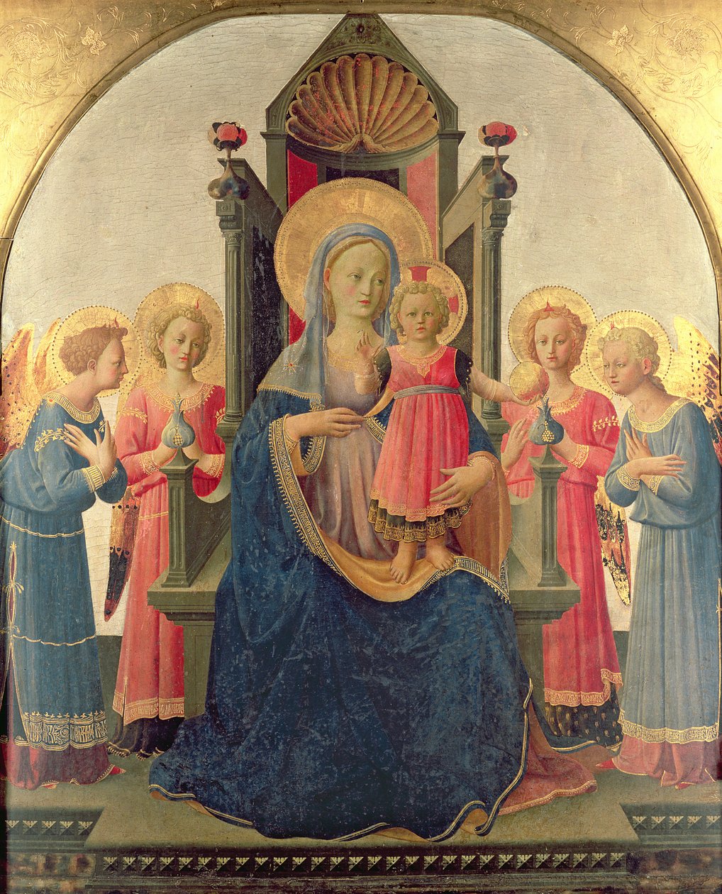 Madone en Majesté - Zanobi di Benedetto Strozzi