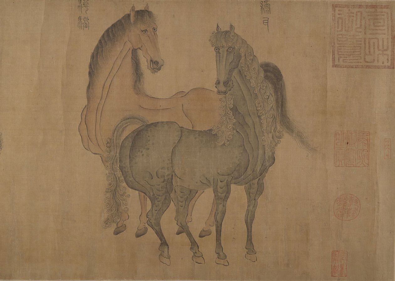 Huit chevaux - Zhao Mengfu