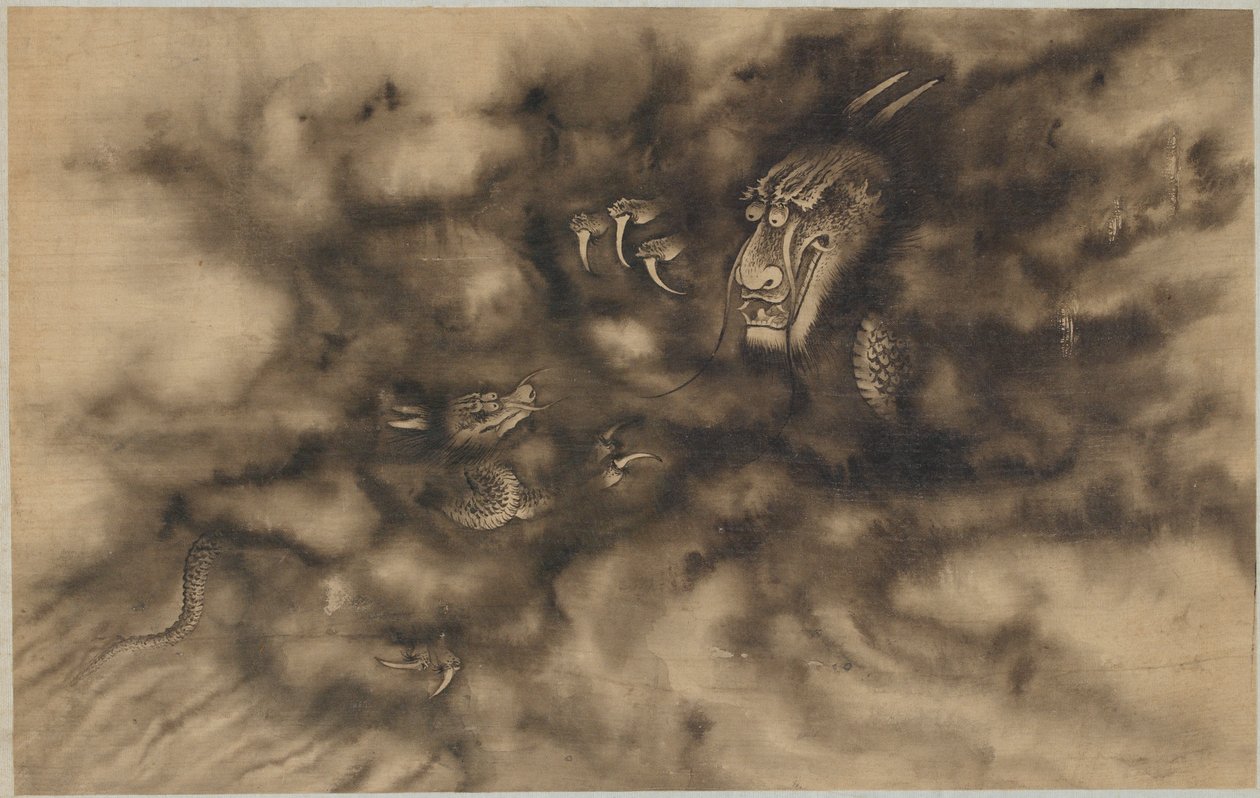 Dragons dans les nuages, dynastie Qing, 1684 - Zhou Xun