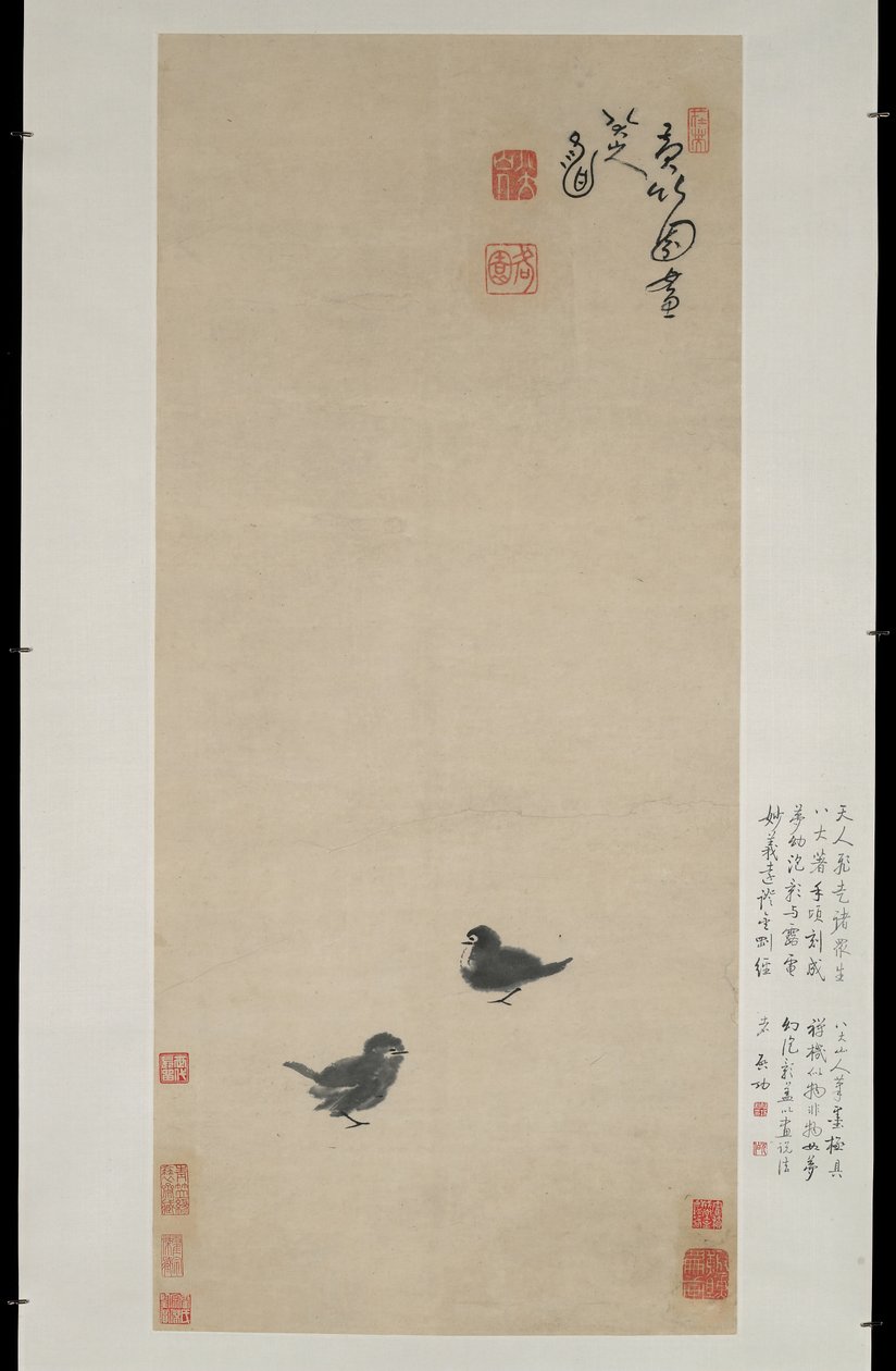 Deux poussins, vers 1694 - Zhu Da