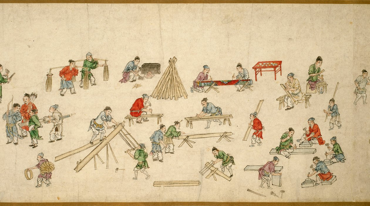 Scènes de rue en temps de paix 太平風會圖 - Zhu Yu