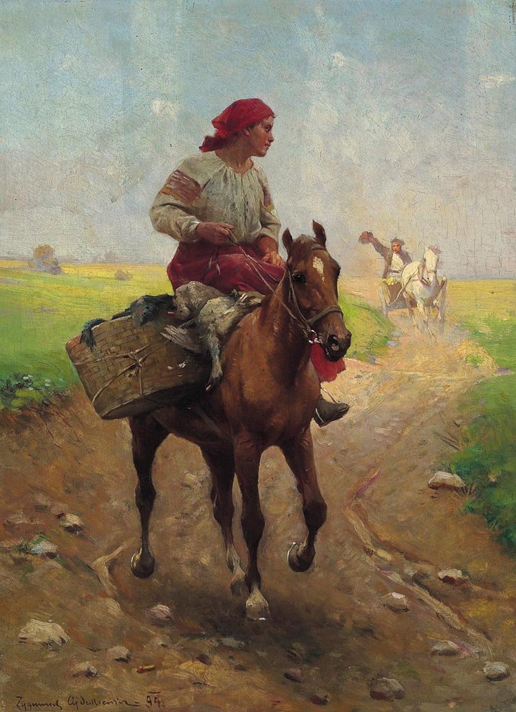 Avec des oies au marché - Zygmunt Ajdukiewicz