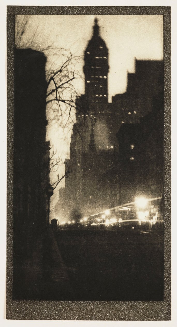 Broadway la nuit, vers 1905 - John Pardon