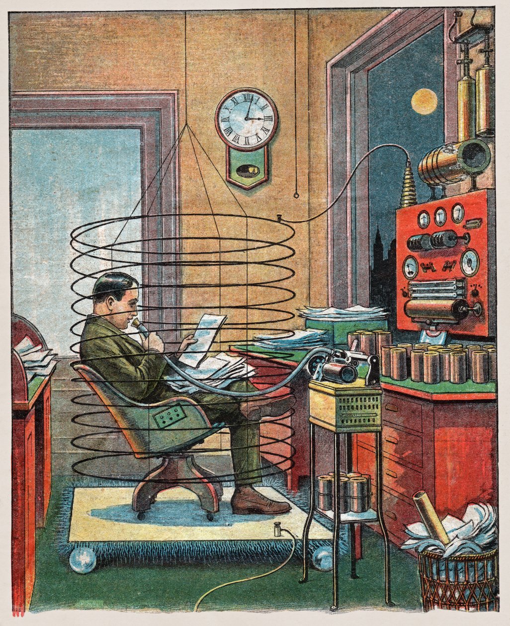 Homme connecté - . .