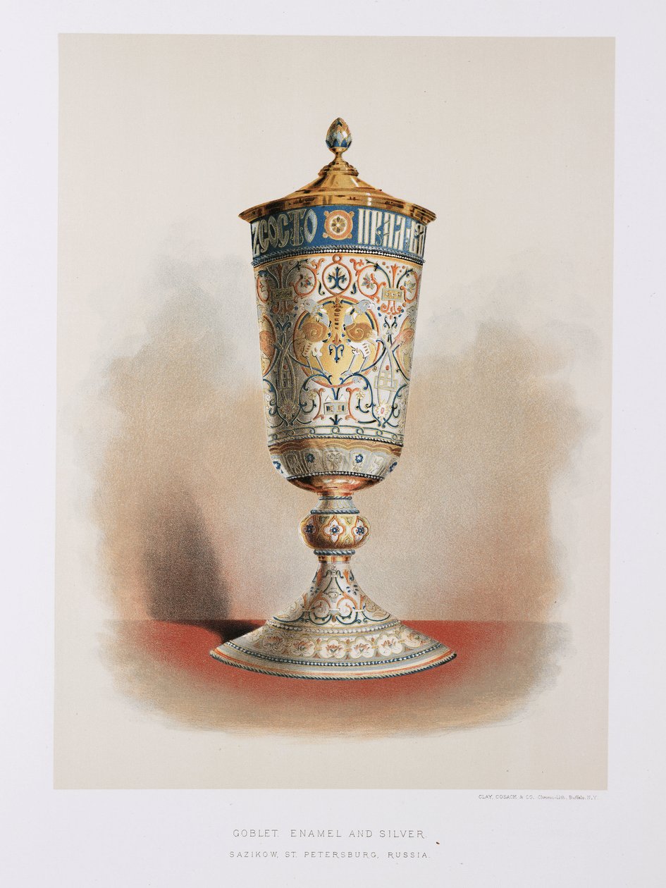 Gobelet en émail et argent, russe - John Pardon