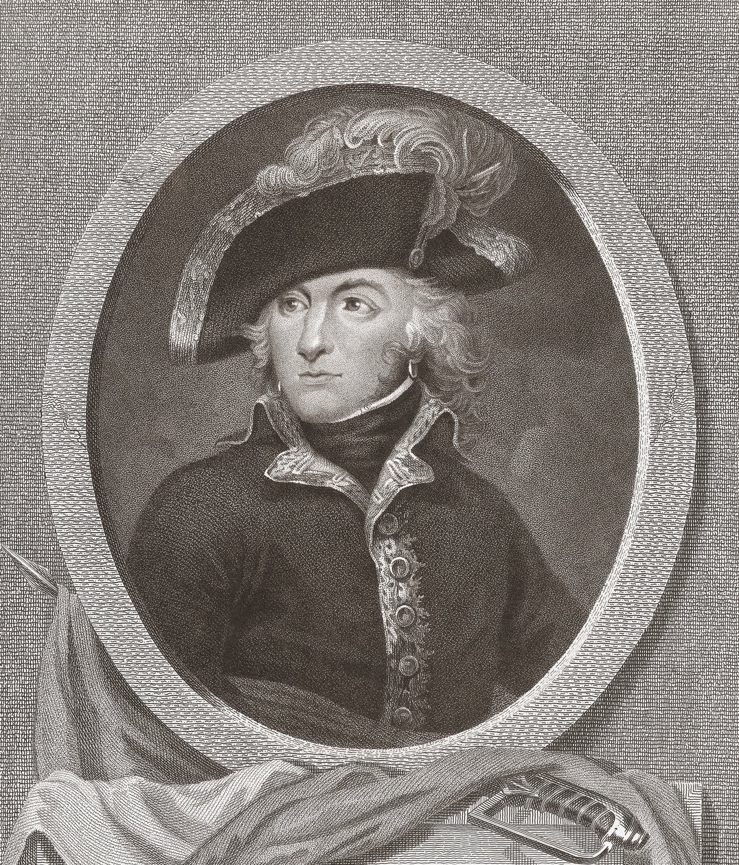 Général Louis Lazare Hoche. Portrait. - . .