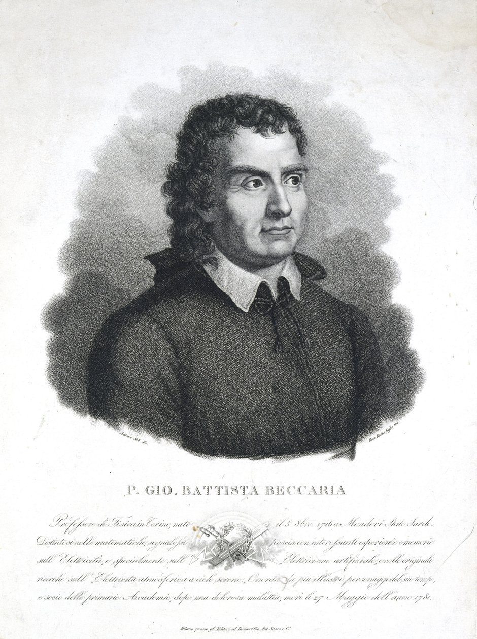 Giambatista Beccaria, ecclésiastique et scientifique italien - Frederick (attr. to) Barnard