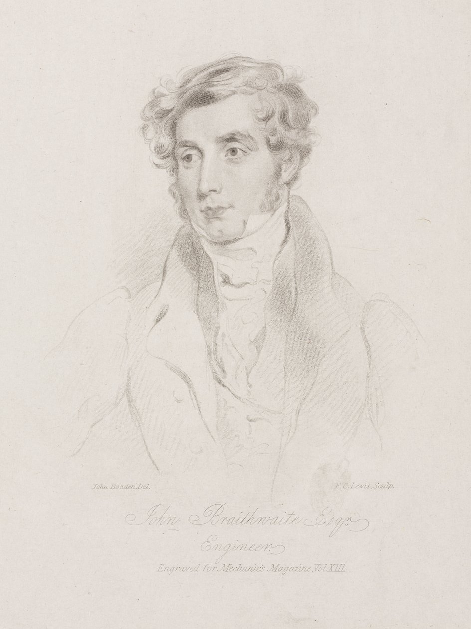 John Braithwaite, ingénieur britannique, vers 1830 - Frederick (attr. to) Barnard