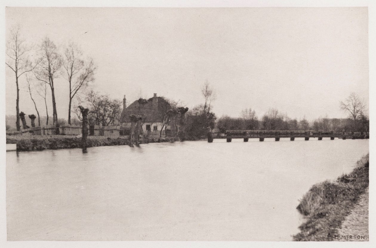 Le barrage du roi, rivière Lea - Frederick (attr. to) Barnard