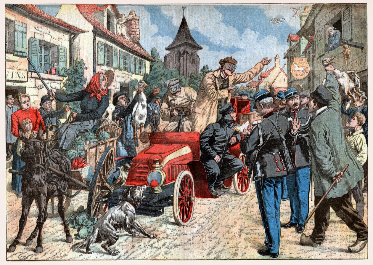Excès de vitesse dans un village - . .