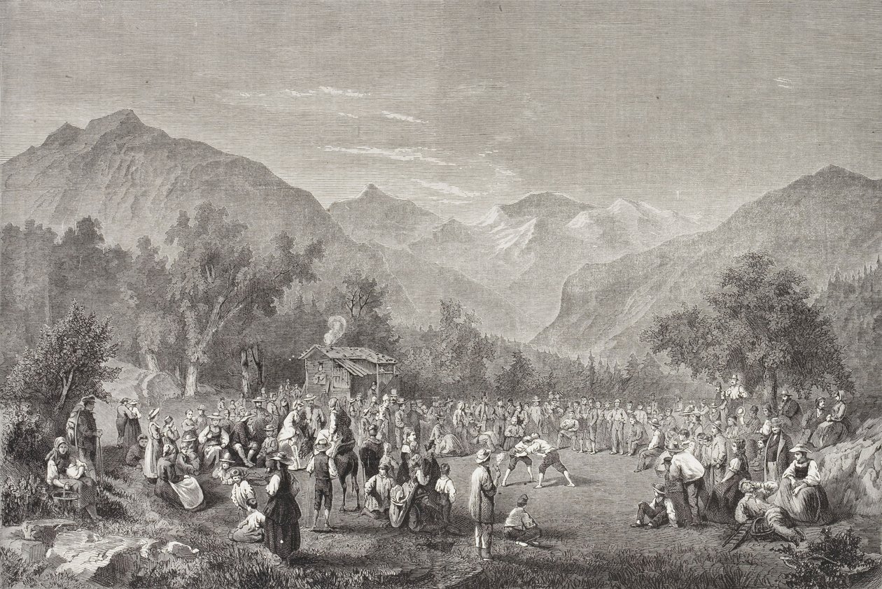 Suisse Unspunnenfest (photo n/b) - Frederick (attr. to) Barnard
