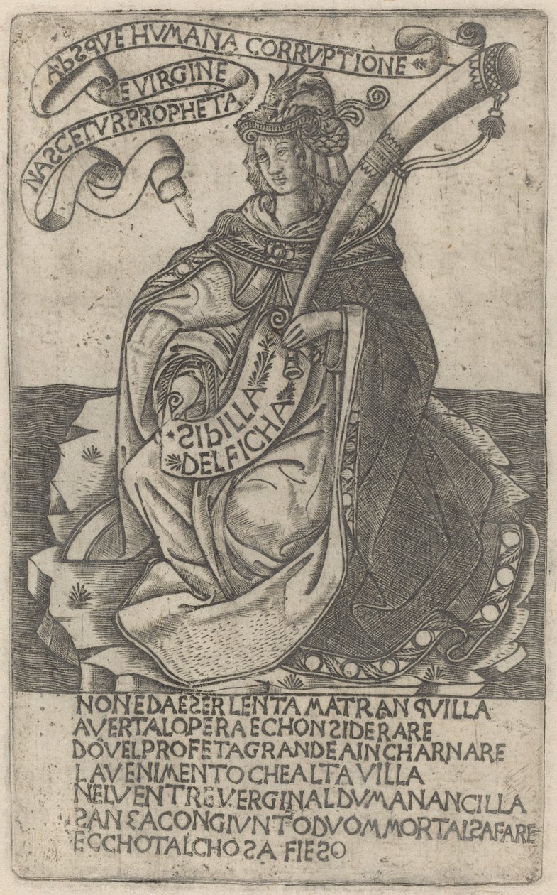 Sibylle de Delphes - after Baccio Baldini