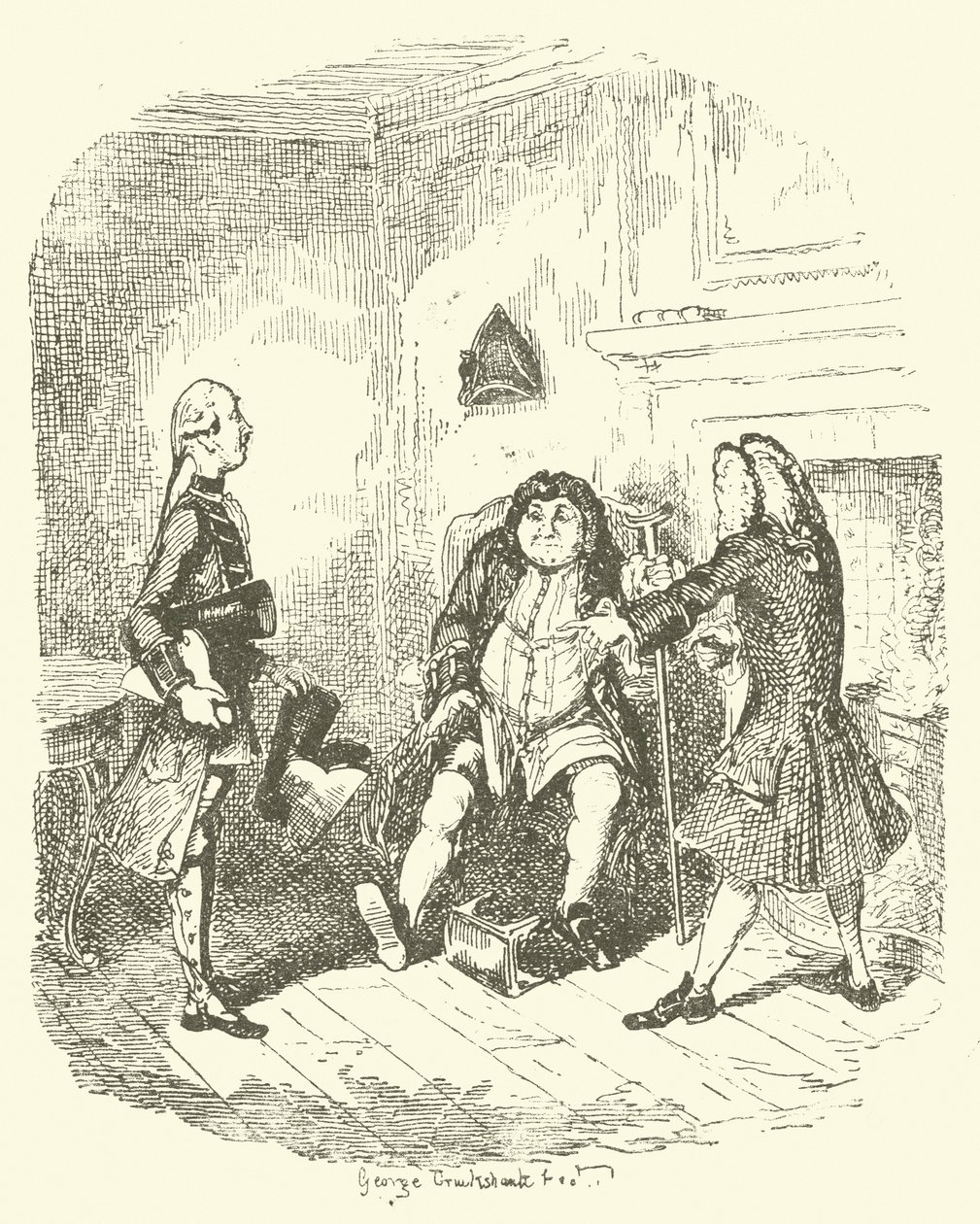 Illustration pour Tristram Shandy - after George Cruikshank