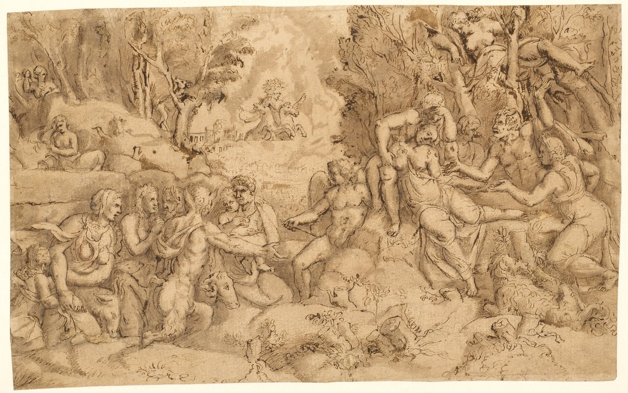 La mort de Procris - after Giorgio Ghisi