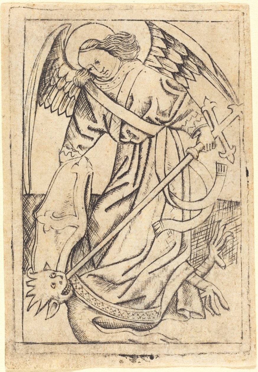 Saint Michel - after Master E.S.