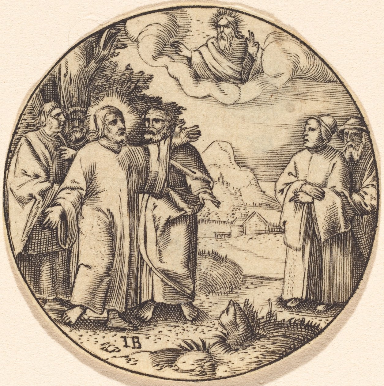 Christ avec trois de ses apôtres - after Master IB