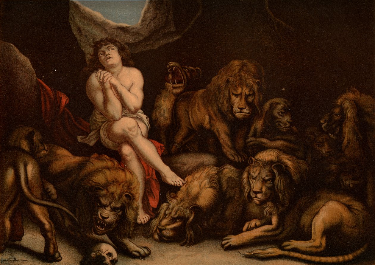 Daniel dans la fosse aux lions - after Peter Paul Rubens