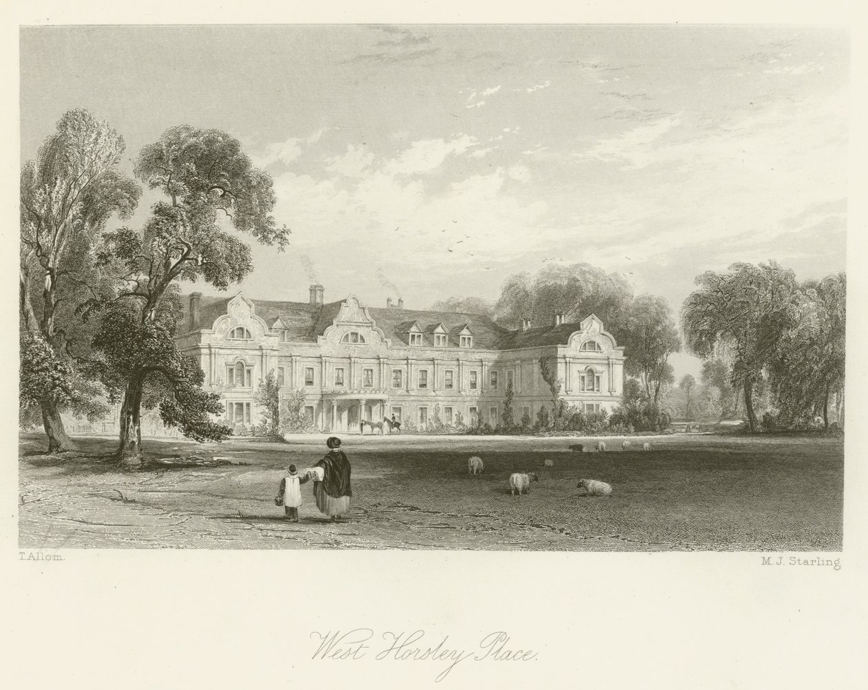 West Horsley Place - after Thomas Allom