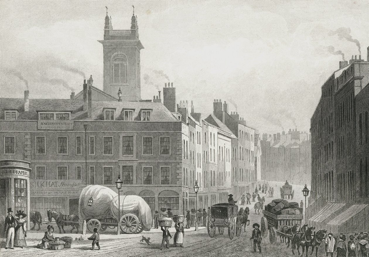 Pont de Holborn, 1831 - Thomas Hosmer after Shepherd