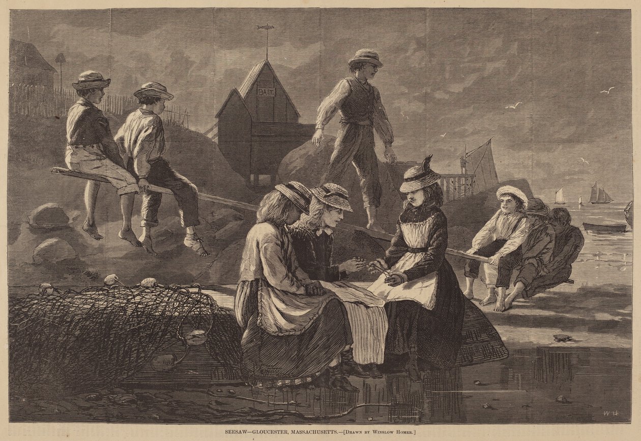 Balançoire - Gloucester, Massachusetts - after Winslow Homer