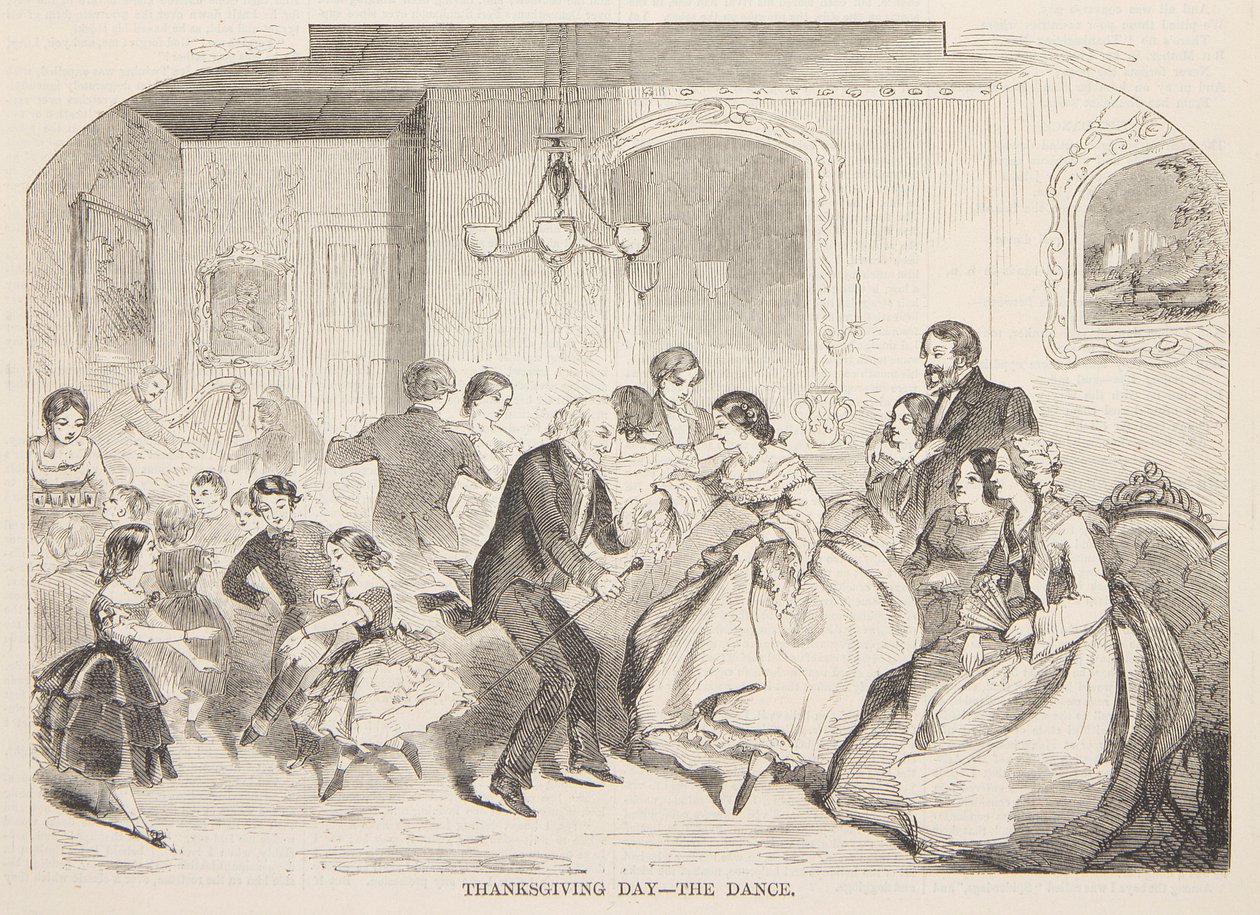 Jour de Thanksgiving – La danse - after Winslow Homer