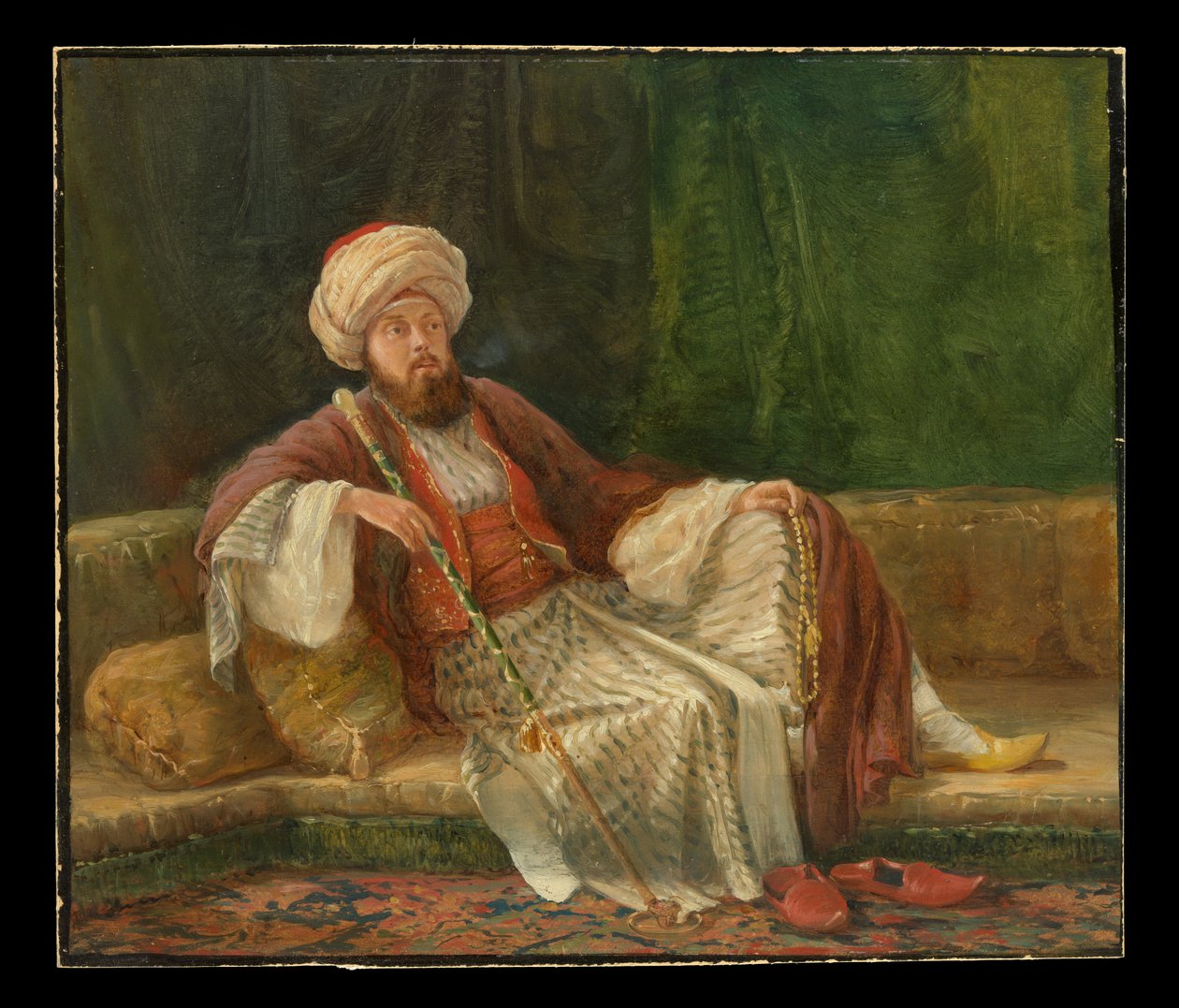 Gentleman occidental en costume oriental - anonymous 