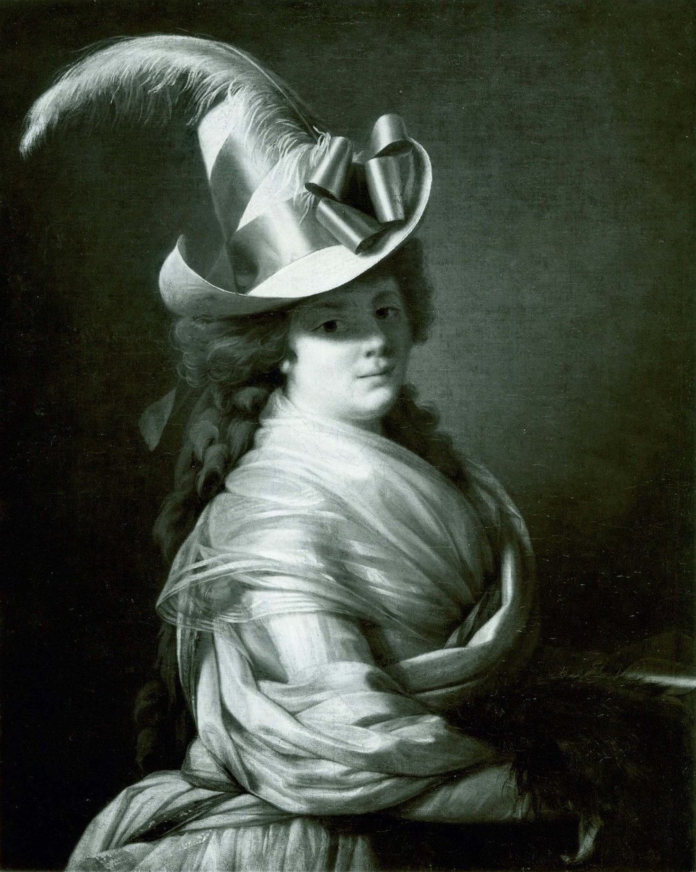 Femme au chapeau de paille - anonymous 