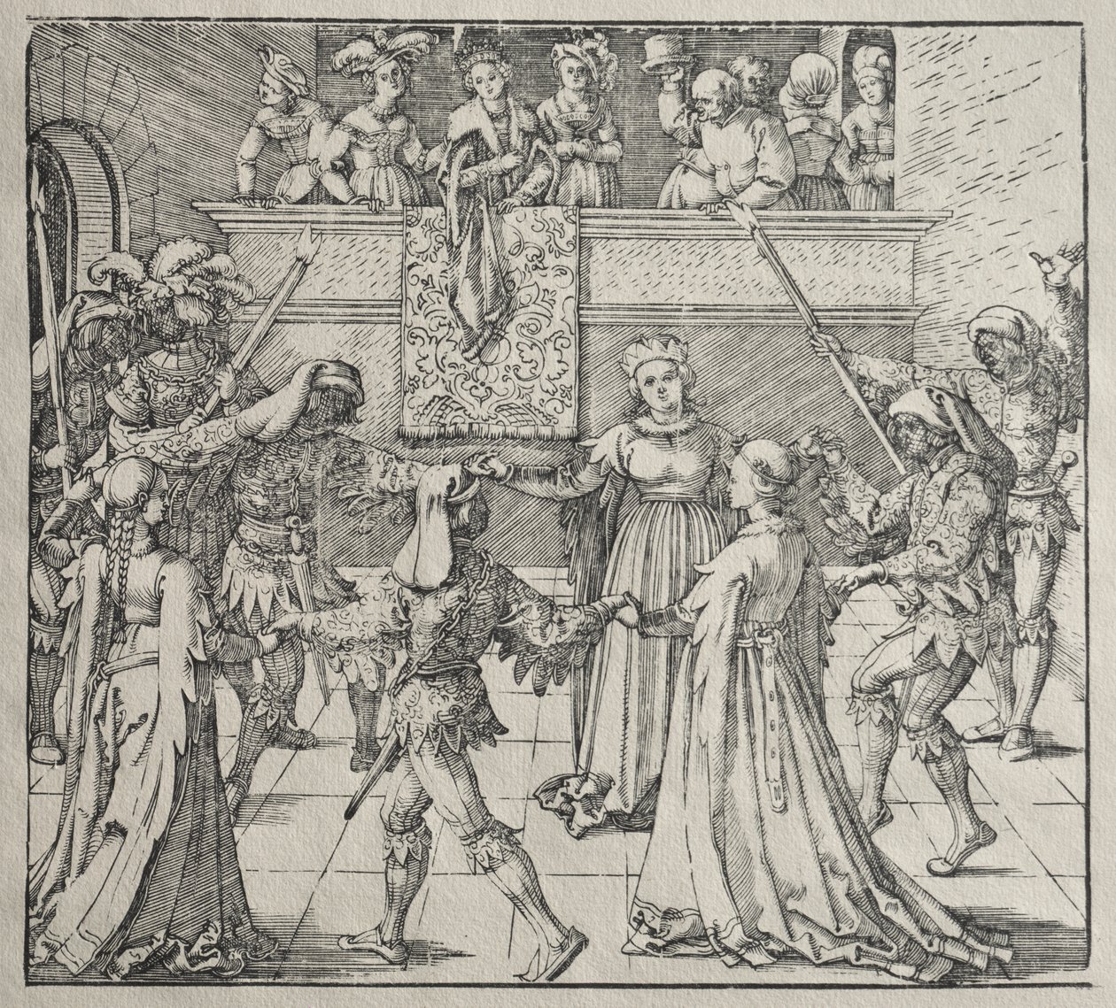 La mascarade - attributed to Albrecht Dürer