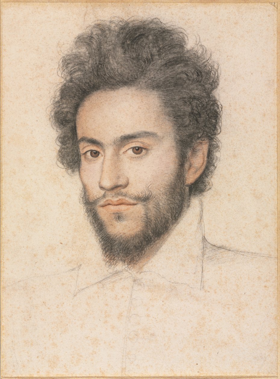 Jeune homme avec une barbe - attributed to François Quesnel