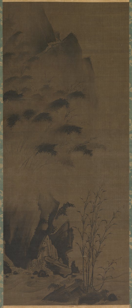 Bambou sous la Pluie - attributed to Genga