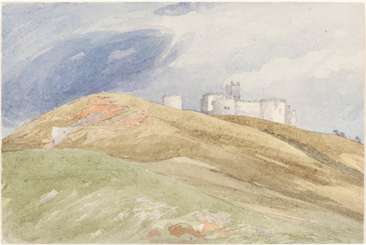 Château sur une colline - attributed to James Bulwer