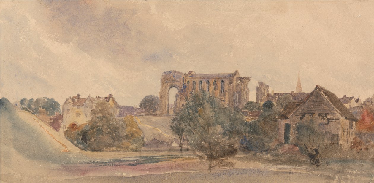 Abbaye de Malmesbury - attributed to Peter DeWint