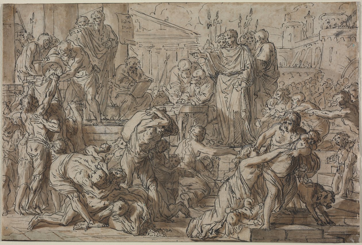 Sujet Romain - attributed to Philibert Benoît Delarue