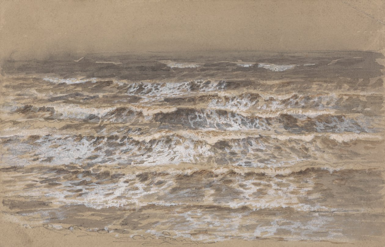Étude de vagues - attributed to Samuel Palmer