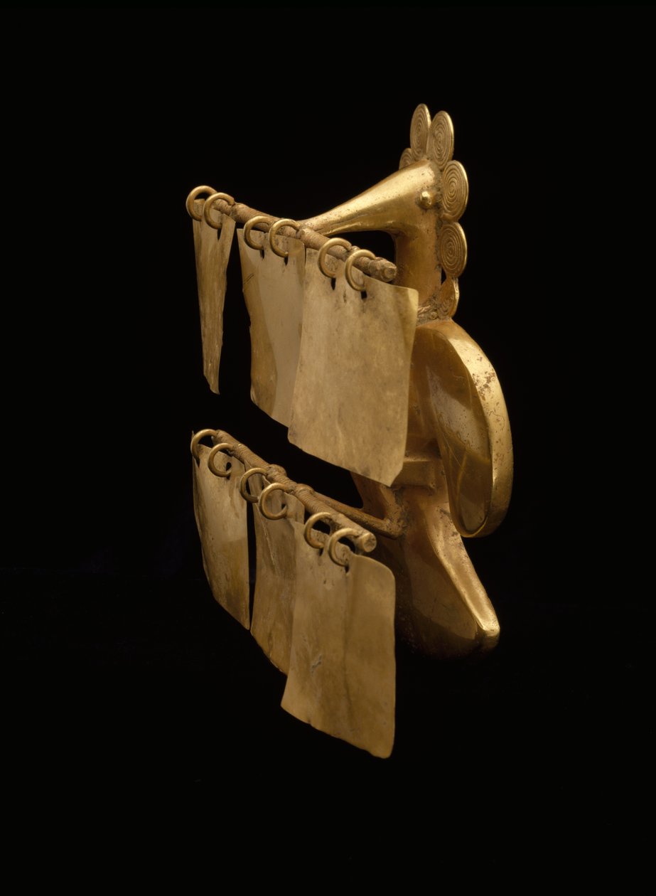 Pendentif de hocco avec pendeloques - civilization Quimbaya