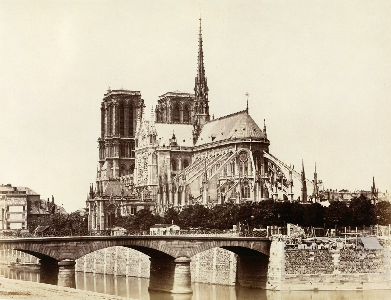Notre-Dame (Abside) - Edouard Denis Baldus