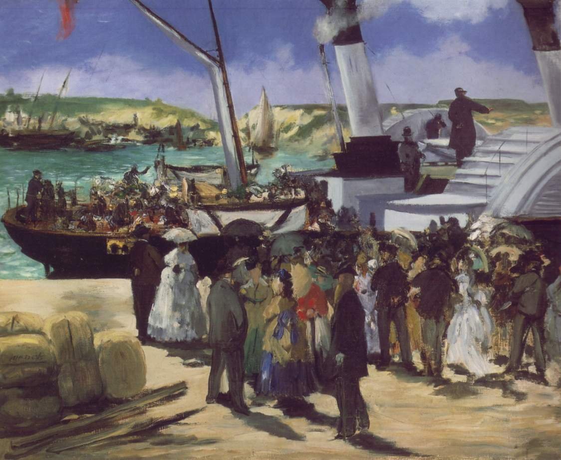 Départ du bateau de Folkstone - Édouard Manet